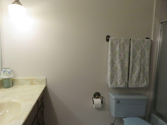 8025 Shoshone Trl, Tinley Park, IL 60477 - full bathroom featuring vanity and a shower with shower door