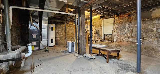 909 W 6th St, Dixon, IL 61021 - unfinished below grade area with water heater