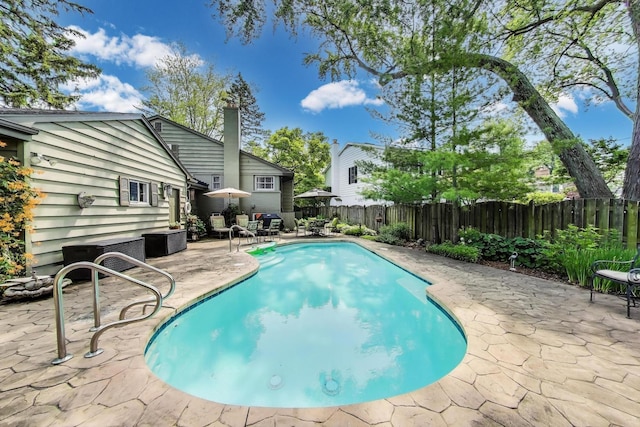 1311 E Woodford Pl, Arlington Heights, IL 60004 - view of swimming pool with a patio area and a fenced backyard