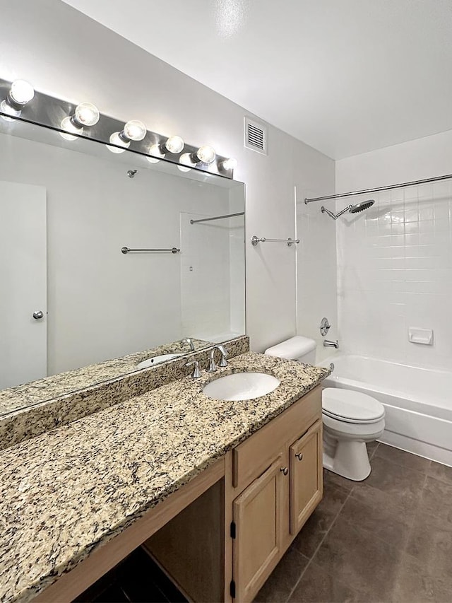 200 N Dearborn St Unit 4306, Chicago, IL 60601 - bathroom featuring vanity, tub / shower combination, and tile patterned floors