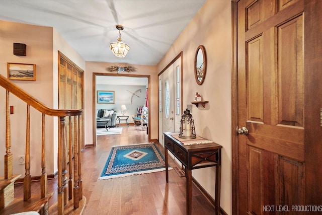 4S064 Hazelcrest Dr, Sugar Grove, IL 60554 - foyer entrance with wood finished floors and stairs