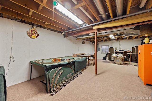 4S064 Hazelcrest Dr, Sugar Grove, IL 60554 - unfinished below grade area with carpet floors