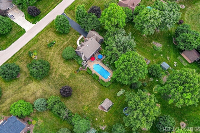 4S064 Hazelcrest Dr, Sugar Grove, IL 60554 - aerial view of property's location with a pool area