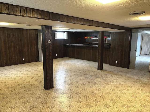 664 E 142nd St, Dolton, IL 60419 - basement with wood walls