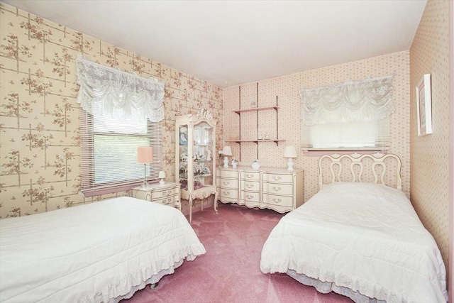 69 Grange Rd, Elk Grove Village, IL 60007 - carpeted bedroom with wallpapered walls