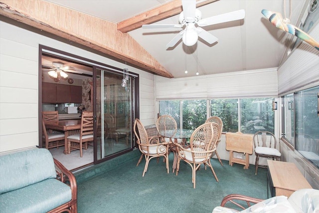 69 Grange Rd, Elk Grove Village, IL 60007 - sunroom / solarium with a ceiling fan and outdoor dining space