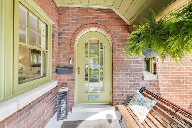 934 Jackson Ave, River Forest, IL 60305 - doorway to property featuring brick siding