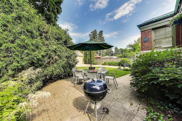 934 Jackson Ave, River Forest, IL 60305 - view of patio with outdoor dining space and a grill