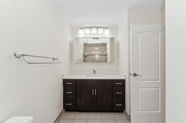 1605 E Central Rd Unit 411B, Arlington Heights, IL 60005 - full bath with vanity, tile patterned floors, and a shower
