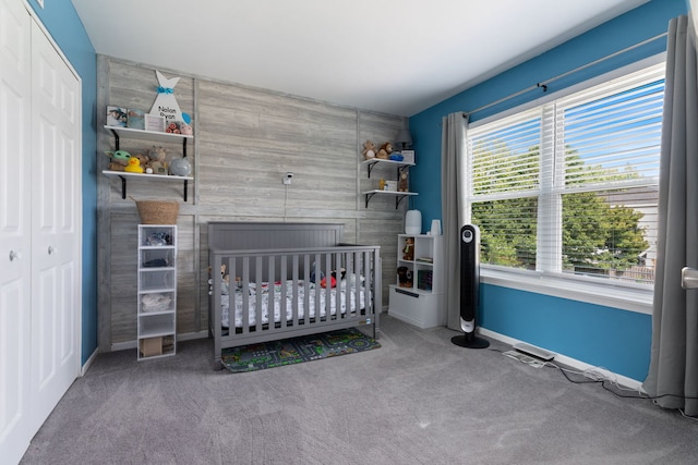 509 Magnolia Dr, North Aurora, IL 60542 - bedroom with carpet flooring, a closet, and a nursery area