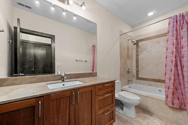 2150 W N Ave Unit 4, Chicago, IL 60647 - full bath featuring tiled shower / bath combo, vanity, and tile patterned flooring