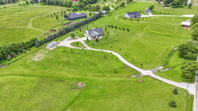 619 County Road 2550 N, Dewey, IL 61840 - aerial overview of property's location featuring rural landscape