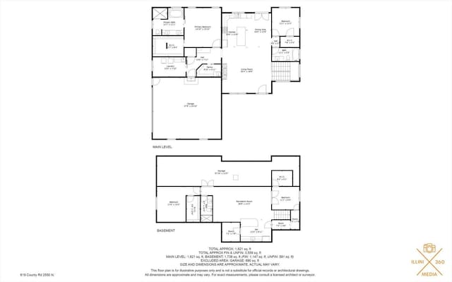 619 County Road 2550 N, Dewey, IL 61840 - view of floor plan / room layout
