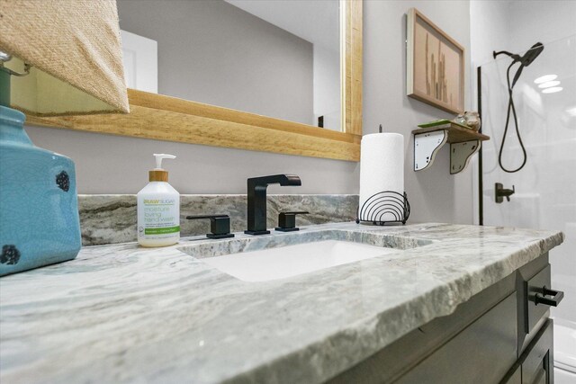 619 County Road 2550 N, Dewey, IL 61840 - bathroom with vanity and a shower