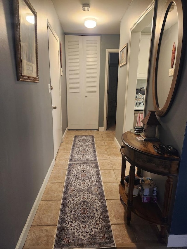2149 Country Club Dr Unit 16, Woodridge, IL 60517 - hall featuring baseboards and light tile patterned flooring