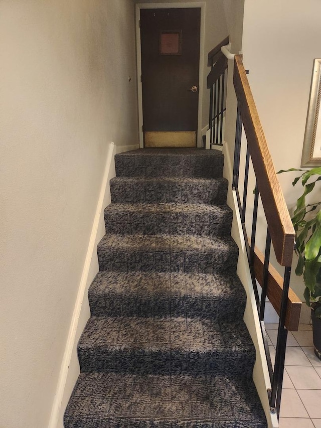 2149 Country Club Dr Unit 16, Woodridge, IL 60517 - stairs featuring tile patterned floors