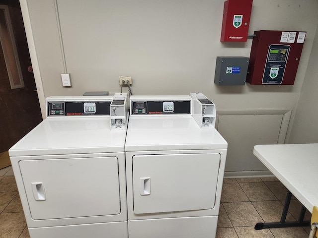 2149 Country Club Dr Unit 16, Woodridge, IL 60517 - community laundry room with separate washer and dryer and tile patterned floors