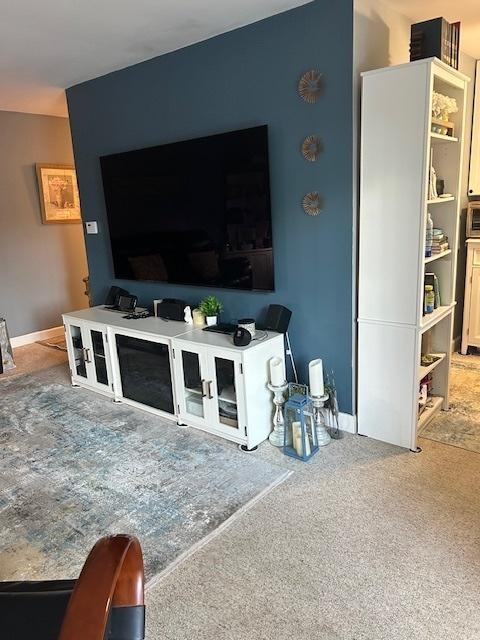 2149 Country Club Dr Unit 16, Woodridge, IL 60517 - carpeted living room with baseboards