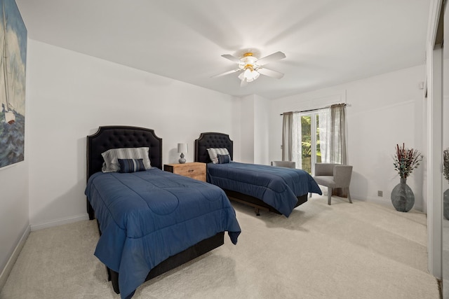 W3318 Lake Forest Ln, Lake Geneva, WI 53147 - bedroom featuring carpet flooring and ceiling fan
