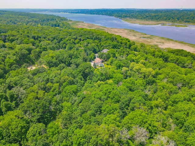 W3318 Lake Forest Ln, Lake Geneva, WI 53147 - drone / aerial view of a forest and a large body of water