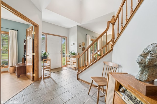 462 Kelly Ln, Crystal Lake, IL 60012 - foyer entrance featuring stairway and tile patterned flooring