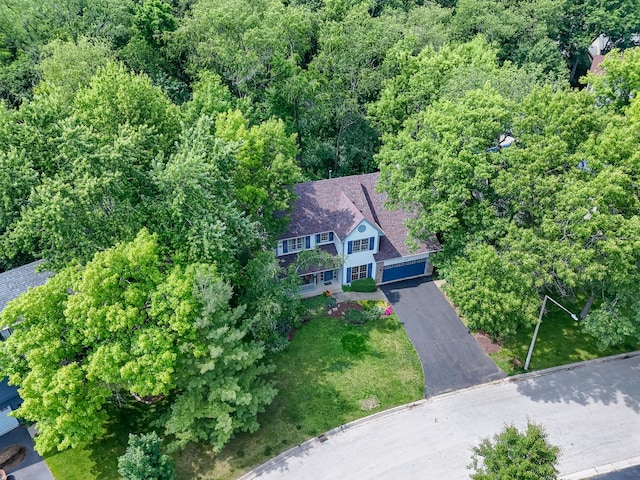 462 Kelly Ln, Crystal Lake, IL 60012 - aerial view of property and surrounding area with a forest