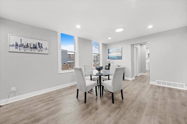 5241 W Adams St, Chicago, IL 60644 - dining area featuring light wood-style flooring and recessed lighting