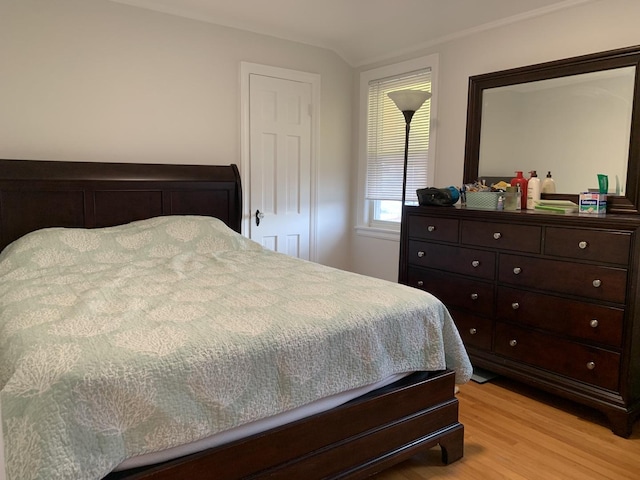 4520 N Austin Ave, Chicago, IL 60630 - bedroom with light wood-type flooring and lofted ceiling