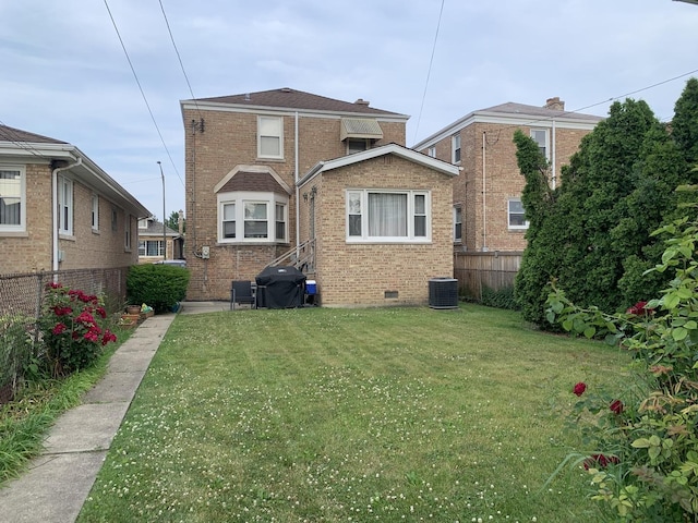 4520 N Austin Ave, Chicago, IL 60630 - back of property featuring brick siding and crawl space