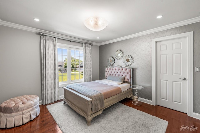 0S400 Crego Pl, Geneva, IL 60134 - bedroom featuring crown molding, wood finished floors, and recessed lighting