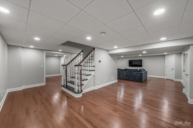 0S400 Crego Pl, Geneva, IL 60134 - finished basement featuring wood finished floors and stairway