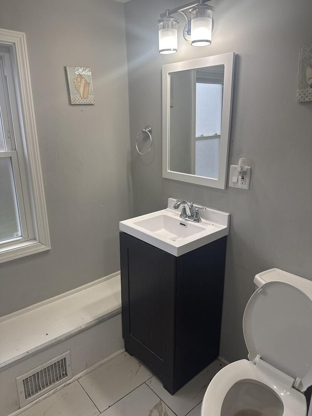 15818 Saint Louis Ave, Markham, IL 60428 - bathroom with vanity and marble finish floors
