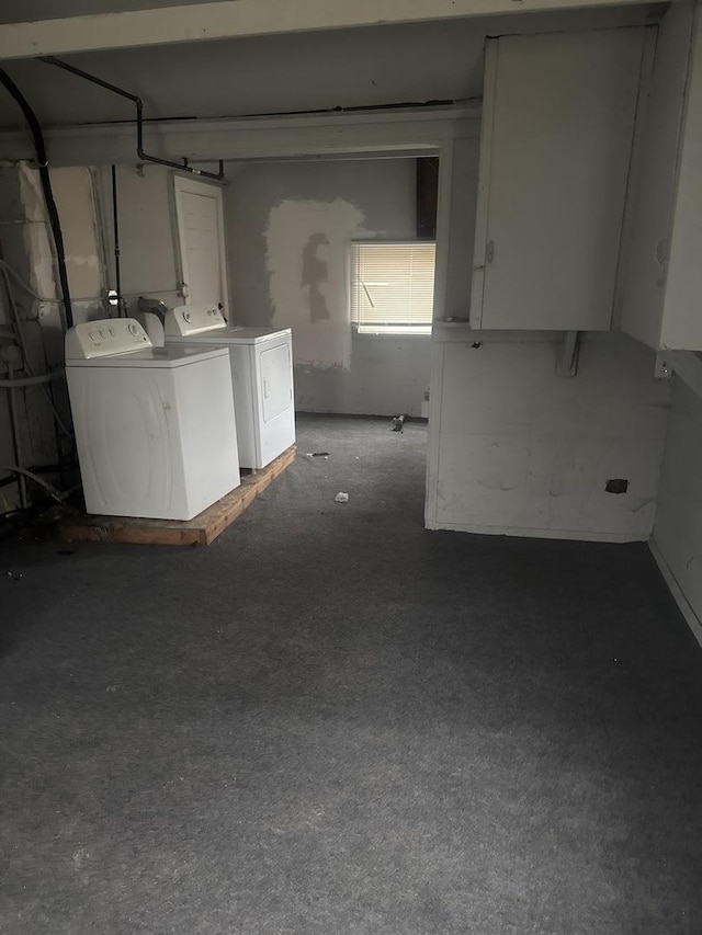 15818 Saint Louis Ave, Markham, IL 60428 - below grade area featuring washing machine and dryer