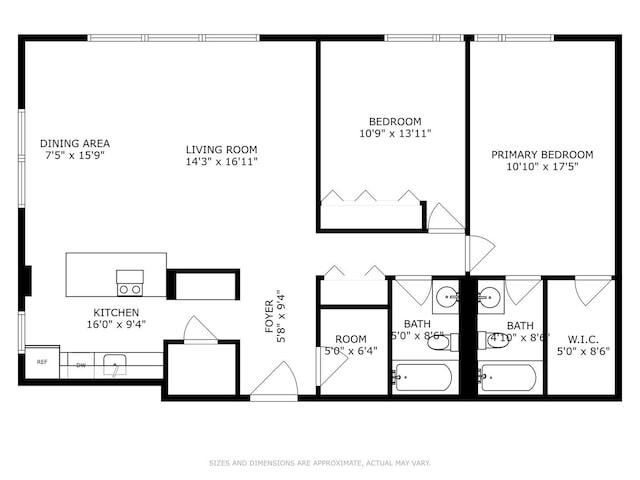 1169 S Plymouth Ct Unit 312, Chicago, IL 60605 - view of property floor plan