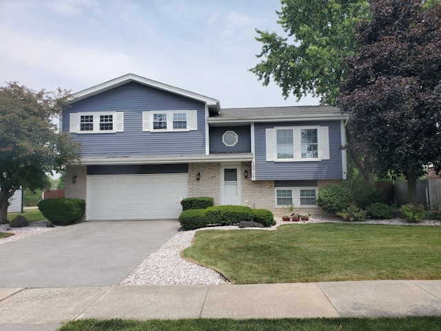 19707 S Skye Dr, Frankfort, IL 60423 - view of front of home featuring brick siding, a garage, and driveway