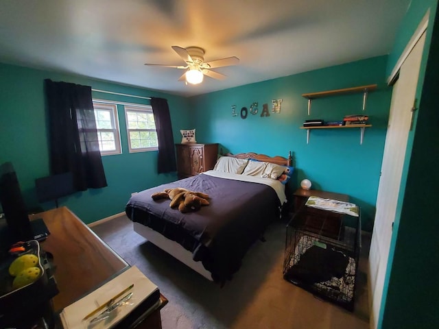 19707 S Skye Dr, Frankfort, IL 60423 - bedroom with a ceiling fan and carpet flooring
