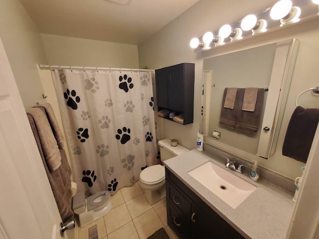 19707 S Skye Dr, Frankfort, IL 60423 - full bathroom featuring tile patterned flooring, vanity, and curtained shower