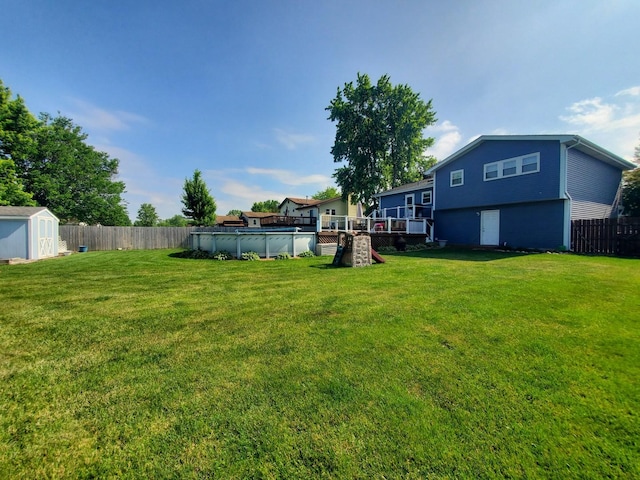 19707 S Skye Dr, Frankfort, IL 60423 - view of yard with a storage unit