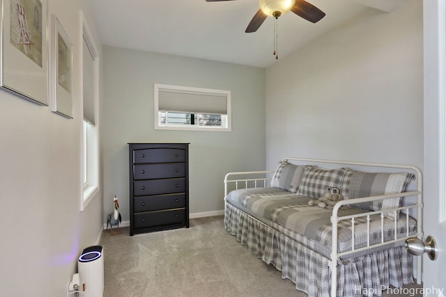 25134 W Lake Shore Dr, Ingleside, IL 60041 - carpeted bedroom featuring multiple windows and ceiling fan