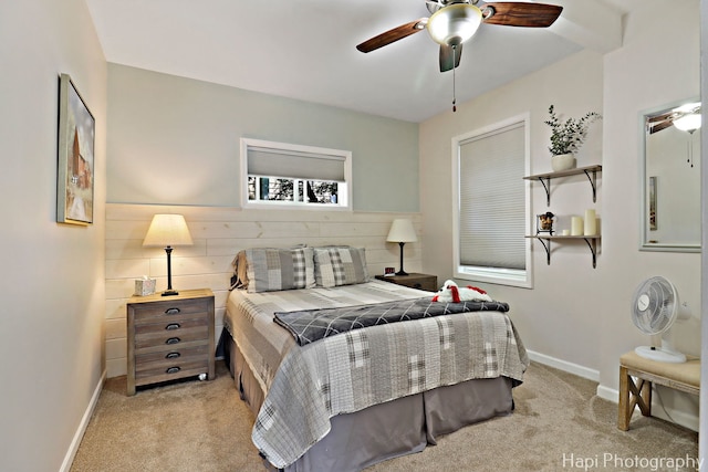 25134 W Lake Shore Dr, Ingleside, IL 60041 - bedroom with light carpet and ceiling fan