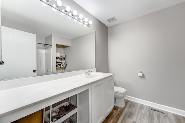 739 Glen Cove Ln, Pingree Grove, IL 60140 - full bath with vanity, wood finished floors, and a shower