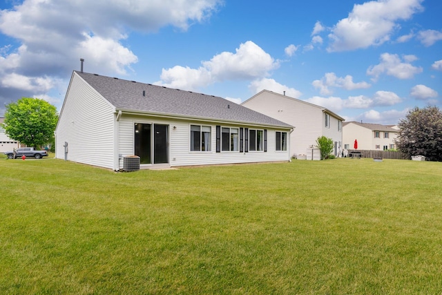 739 Glen Cove Ln, Pingree Grove, IL 60140 - back of property featuring a lawn and a shingled roof
