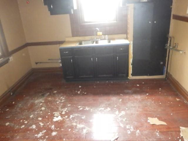 6527 S Marshfield Ave, Chicago, IL 60636 - kitchen featuring a sink and dark cabinets