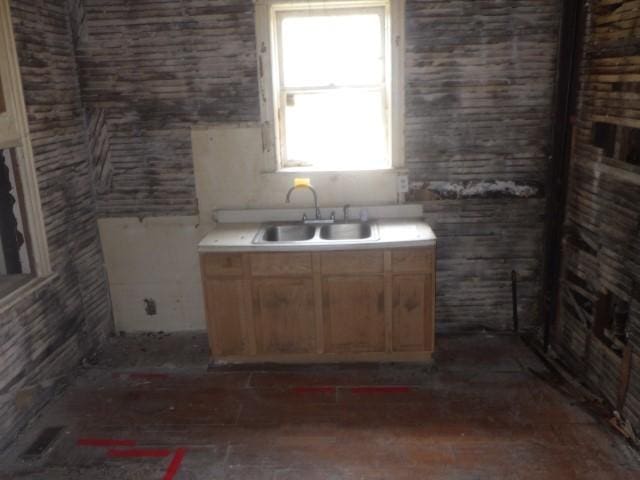 6527 S Marshfield Ave, Chicago, IL 60636 - kitchen featuring light countertops and light brown cabinetry