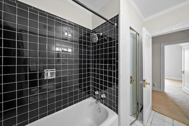 9209 S Hoyne Ave, Chicago, IL 60643 - full bathroom featuring crown molding and shower / tub combination