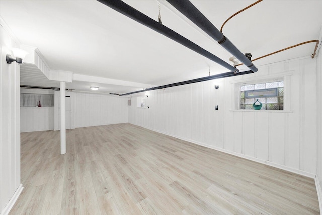 9209 S Hoyne Ave, Chicago, IL 60643 - below grade area with light wood-type flooring