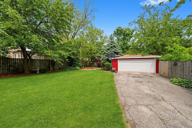 9209 S Hoyne Ave, Chicago, IL 60643 - fenced yard featuring a garage