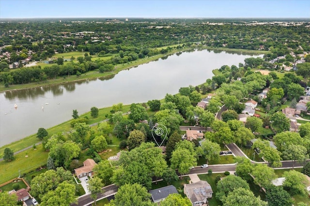 1738 E Jonquil Ter, Arlington Heights, IL 60004 - bird's eye view of a large body of water and a tree filled landscape