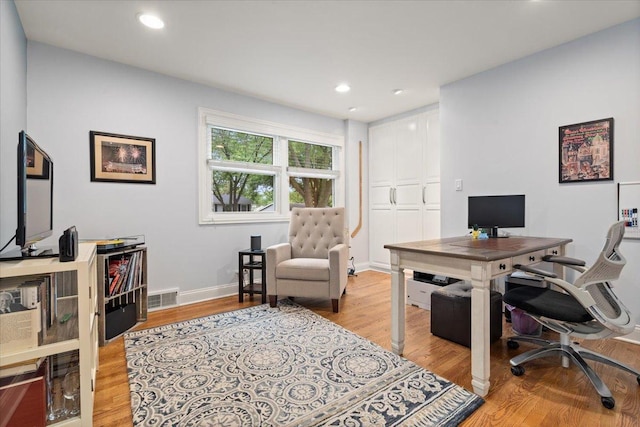 1738 E Jonquil Ter, Arlington Heights, IL 60004 - office area with light wood finished floors and recessed lighting