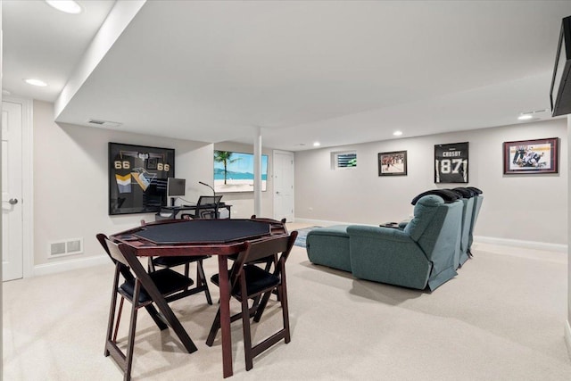 1738 E Jonquil Ter, Arlington Heights, IL 60004 - dining space featuring light colored carpet and recessed lighting